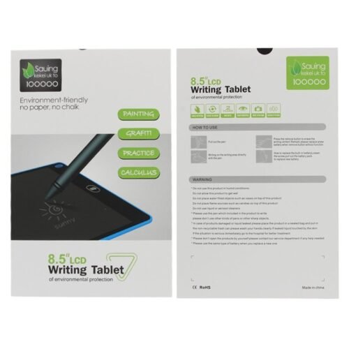 Portátil 8.5 polegada lcd escrita tablet desenho graffiti eletrônico almofada de escrita mensagem placa gráfica rascunho papel com caneta escrita - Image 8