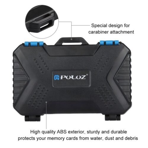Estojo para cartão de memória PULUZ 27 em 1 para 4CF + 8SD + 9TF + 1 PIN de cartão + 1 SIM padrão + 2 Micro-SIM + 2 Nano-SIM - Image 10