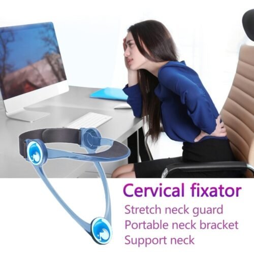 Protetor de correção de coluna cervical ajustável adulto ajustável para pescoço - Image 8