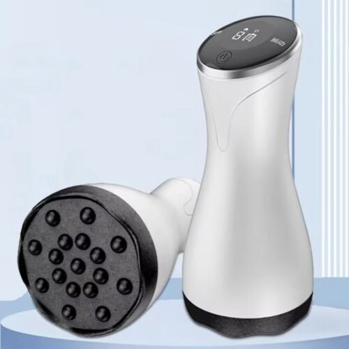 Pedra de acupuntura elétrica compressa quente massageador vibratório de corpo inteiro universal aparelho gua sha ajustável de 9 velocidades - Image 3