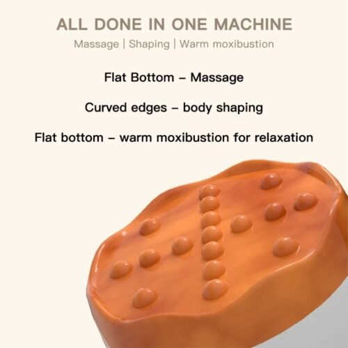 Pedra de acupuntura elétrica compressa quente massageador vibratório de corpo inteiro universal aparelho gua sha ajustável de 9 velocidades - Image 6