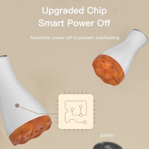 Pedra de acupuntura elétrica compressa quente massageador vibratório de corpo inteiro universal aparelho gua sha ajustável de 9 velocidades - Image 8