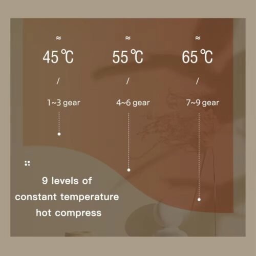 Pedra de acupuntura elétrica compressa quente massageador vibratório de corpo inteiro universal aparelho gua sha ajustável de 9 velocidades - Image 10