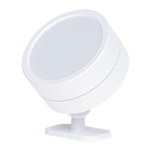 Lâmpada LED giratória de 360 ​​graus, holofote magnético para gabinete, luz noturna atmosférica, White, Black