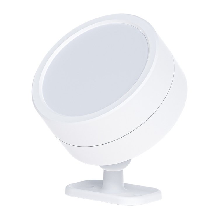 Lâmpada LED giratória de 360 ​​graus, holofote magnético para gabinete, luz noturna atmosférica, White, Black