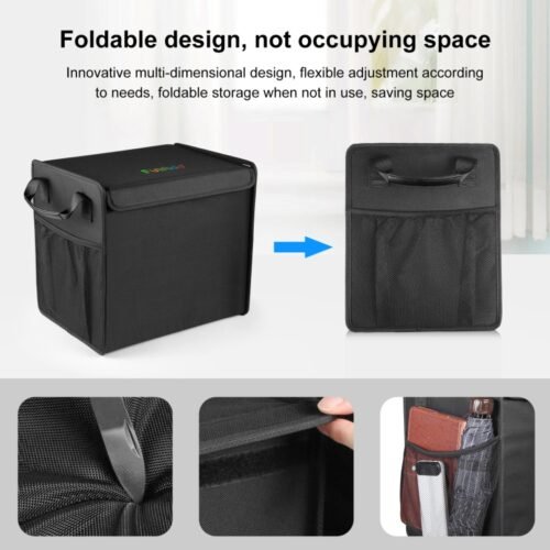 Bolsa organizadora de porta-malas de veículo FunAdd dobrável para armazenamento Fresh Box, 33x25.5x30.5cm - Image 4
