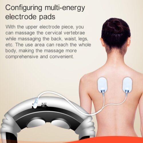 Carregamento USB 1300 mAh elétrico nas costas, pescoço, ombro, pulso elétrico, choque elétrico, massageador corporal - Image 10