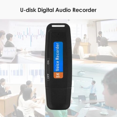 SK001 U-Disk recarregável profissional portátil USB gravador de voz de áudio digital caneta suporte cartão TF até 32 GB ditafone flash drive, 32GB - Image 5
