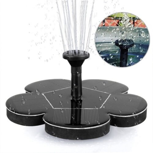 Pulverização ao ar livre de energia solar fonte em miniatura bomba de água sem escova dprinkler decoração de jardim