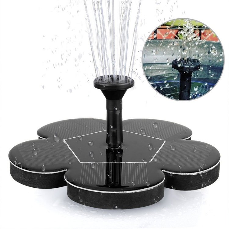 Pulverização ao ar livre de energia solar fonte em miniatura bomba de água sem escova dprinkler decoração de jardim