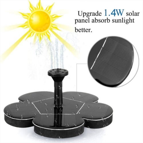 Pulverização ao ar livre de energia solar fonte em miniatura bomba de água sem escova dprinkler decoração de jardim - Image 3