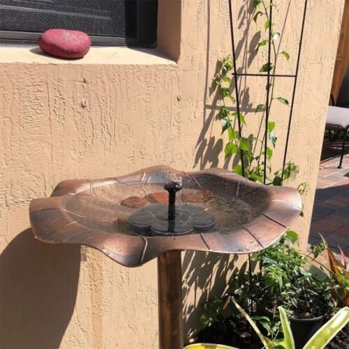 Pulverização ao ar livre de energia solar fonte em miniatura bomba de água sem escova dprinkler decoração de jardim - Image 4