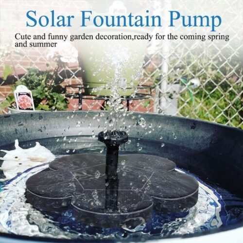 Pulverização ao ar livre de energia solar fonte em miniatura bomba de água sem escova dprinkler decoração de jardim - Image 5