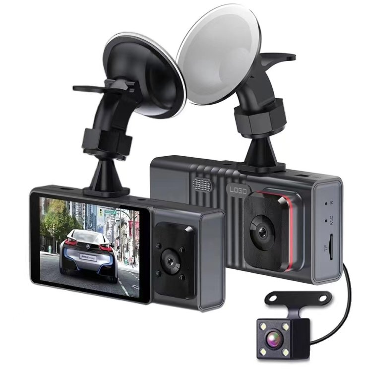 Lente de câmera de 3 polegadas com tela IPS de 3 polegadas WiFi Car Dash Cam 1080P Night Vision Dash Camera para carros