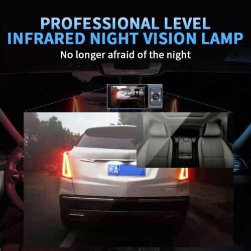 Lente de câmera de 3 polegadas com tela IPS de 3 polegadas WiFi Car Dash Cam 1080P Night Vision Dash Camera para carros - Image 7