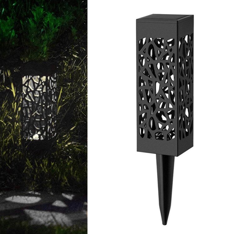 Lâmpada para gramado de jardim com energia solar para esvaziamento externo