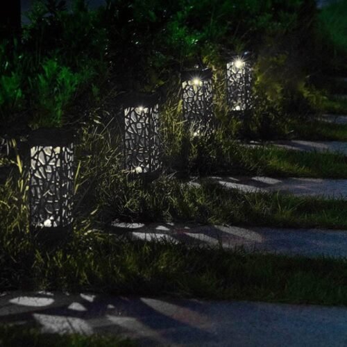 Lâmpada para gramado de jardim com energia solar para esvaziamento externo - Image 9