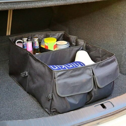 Caixa organizadora e de armazenamento portátil dobrável para porta-malas de carro - Image 2