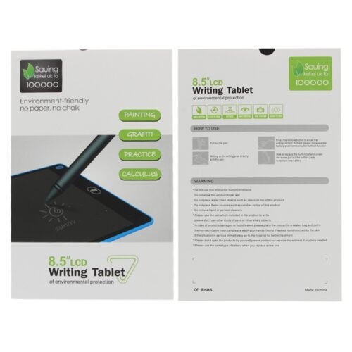 Portátil 8.5 polegada lcd escrita tablet desenho graffiti eletrônico almofada de escrita mensagem placa gráfica rascunho papel com caneta escrita, 8.5 inch Black, 8.5 inch Green, 8.5 inch Blue, 8.5 inch White - Image 12