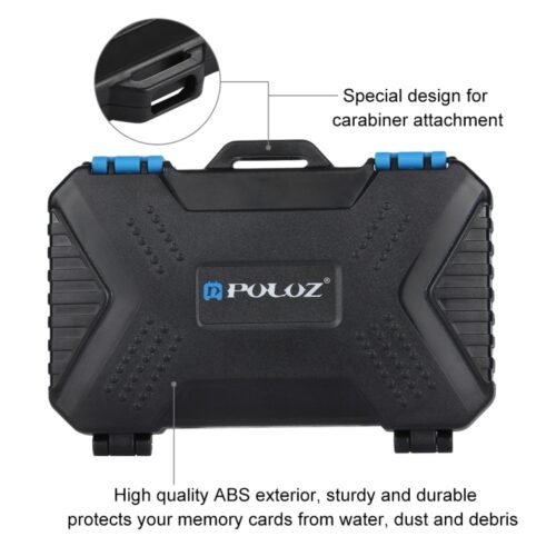 Estojo para cartão de memória PULUZ 27 em 1 para 4CF + 8SD + 9TF + 1 PIN de cartão + 1 SIM padrão + 2 Micro-SIM + 2 Nano-SIM - Image 10