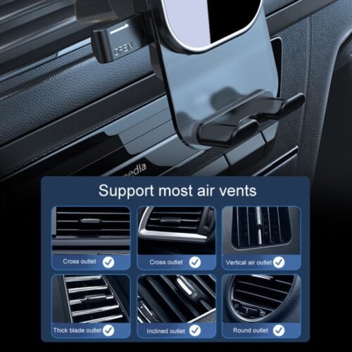 Suporte de telefone automotivo para ventilação de ar de carro clipe de suporte fixo - Image 6